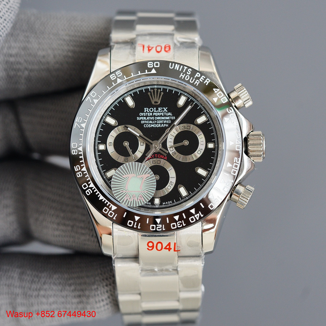 On Running Rolex Cosmograph Daytona M126500Ln-0002 Black Dial