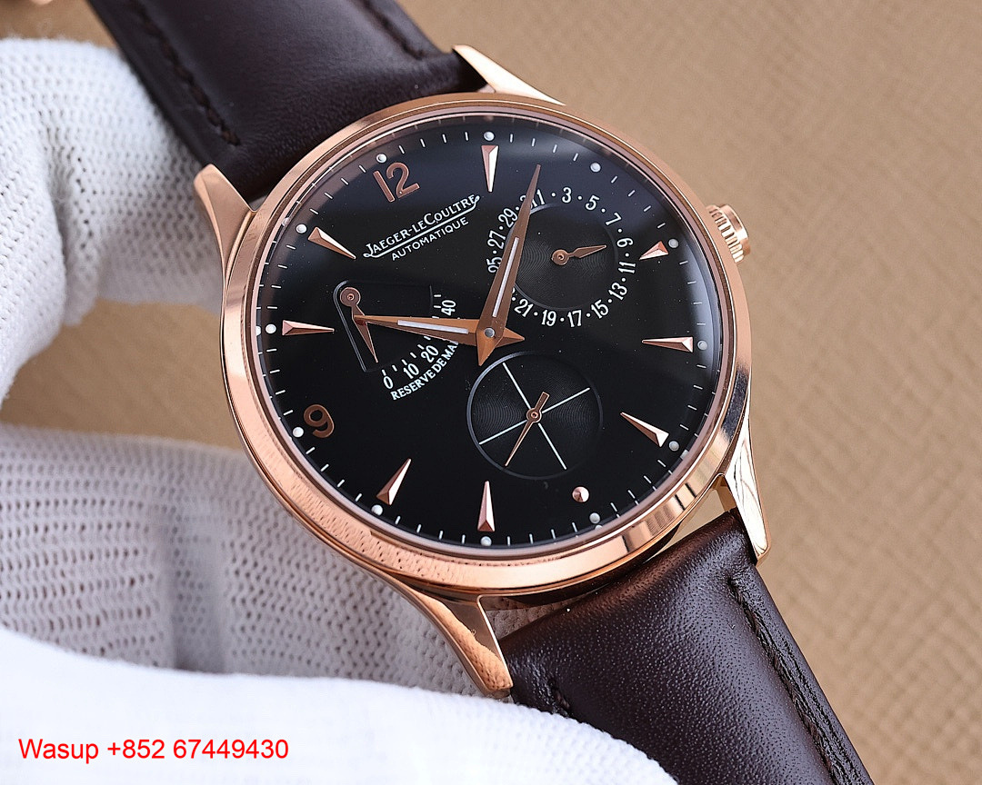 Other Jaeger LeCoultre Master Control Geographic Steel Rose Gold Black Dial