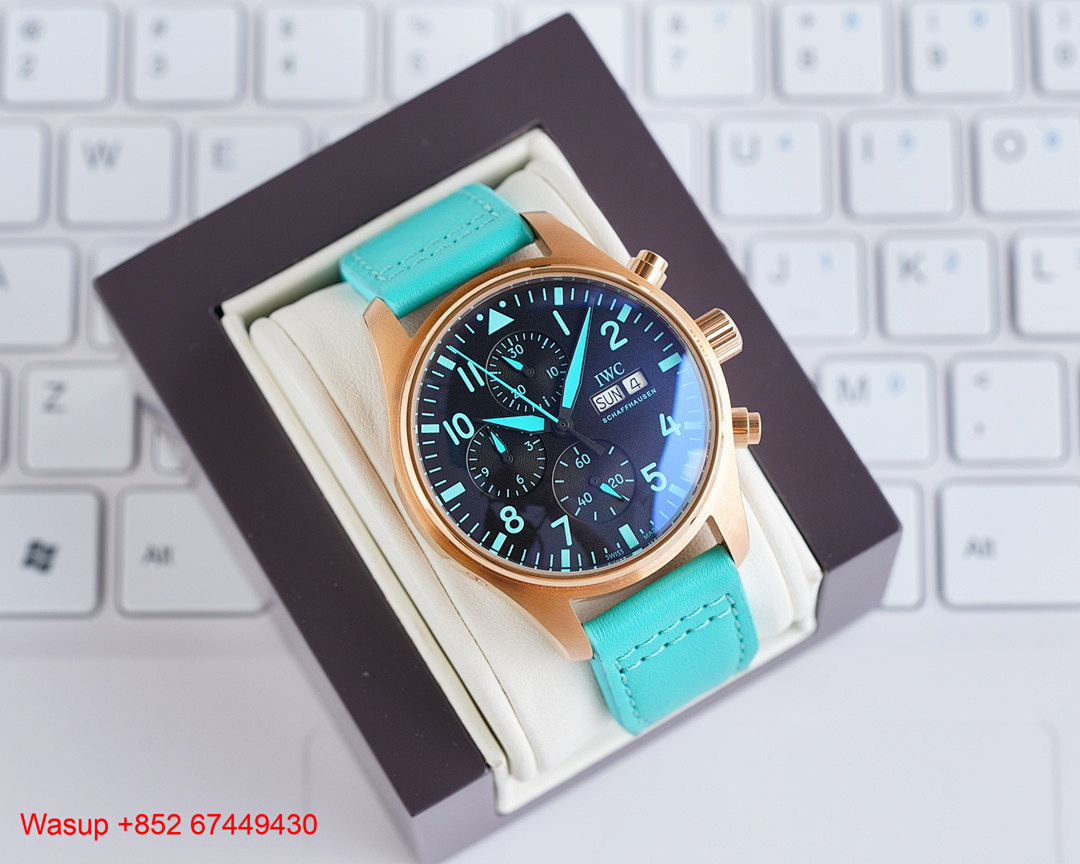 Other IWC Pilot Chronograph 41 Edition Mercedes AMG Petronas Formula One Team Blue Dial - Image 8