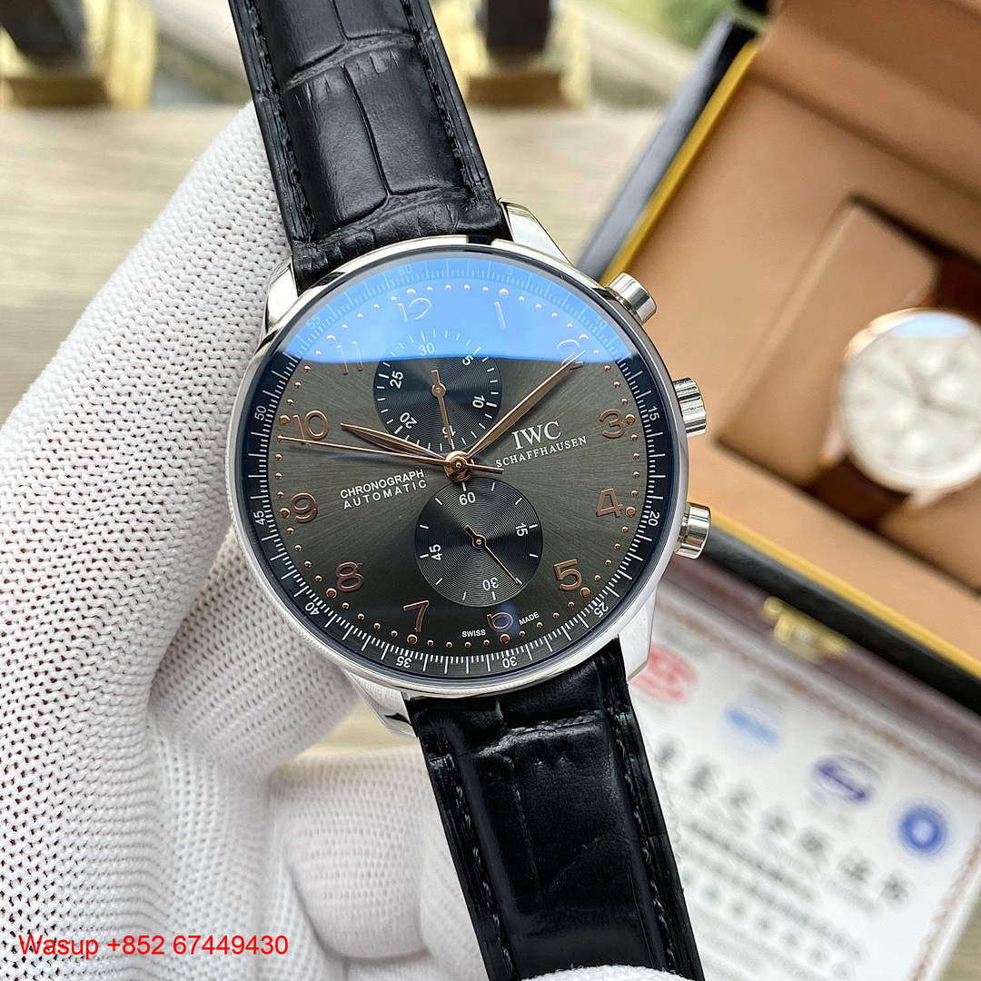 Other IWC Schaffhausen Portugieser Chronograph Rose Gold Case - Image 9