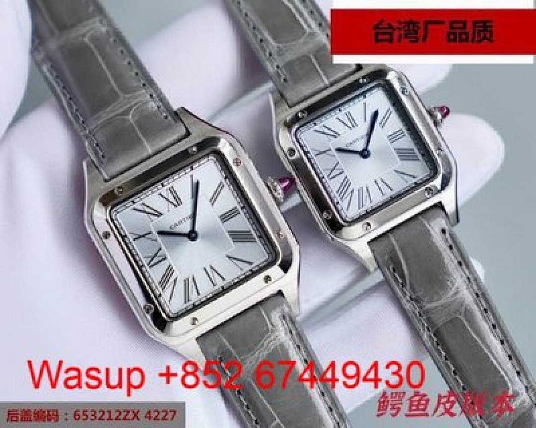 Other Cartier Dumont Yellow Gold White Dial Green Band - Image 6