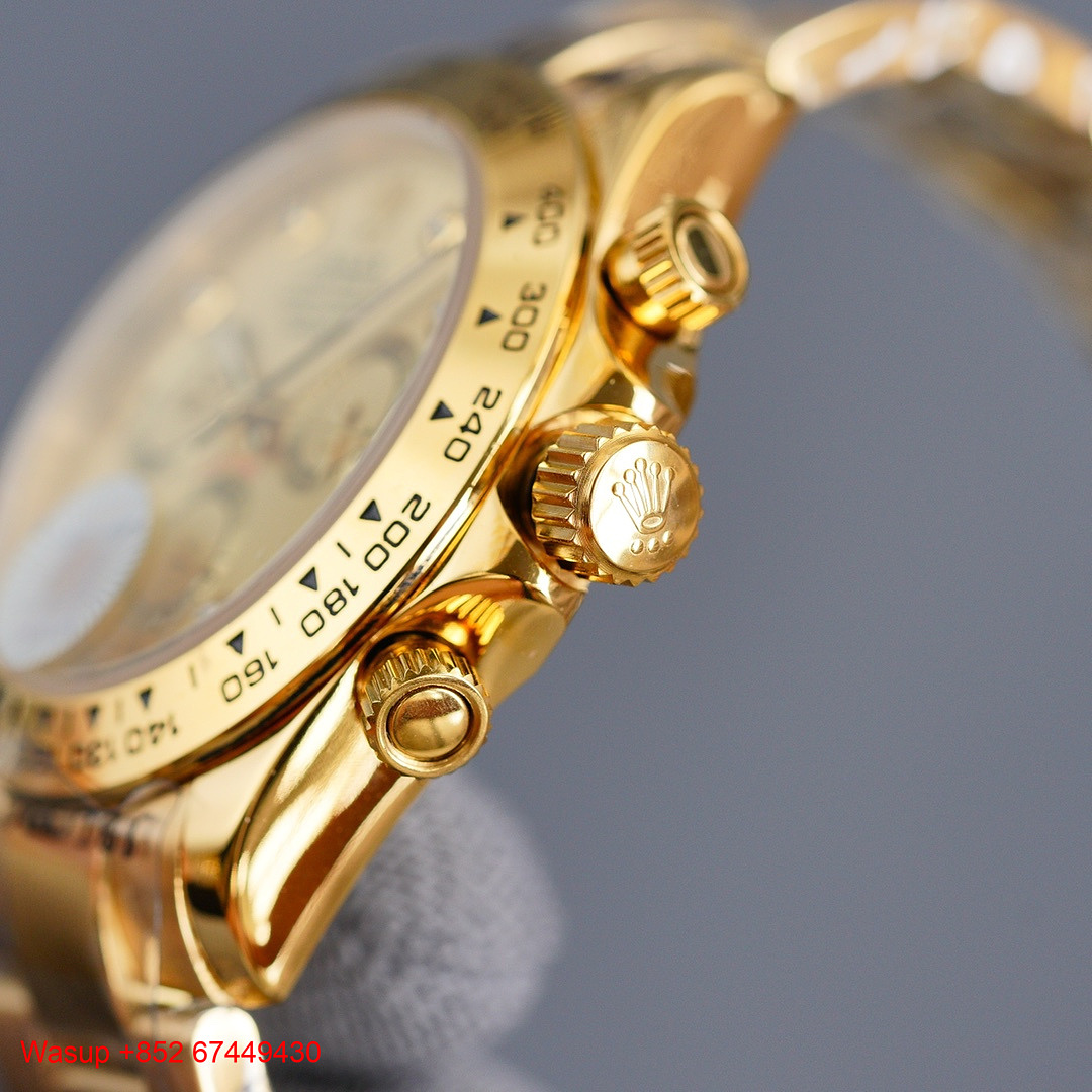 On Running Rolex Cosmograph Daytona Full Gold Black Bezel_CM_1 - Image 2
