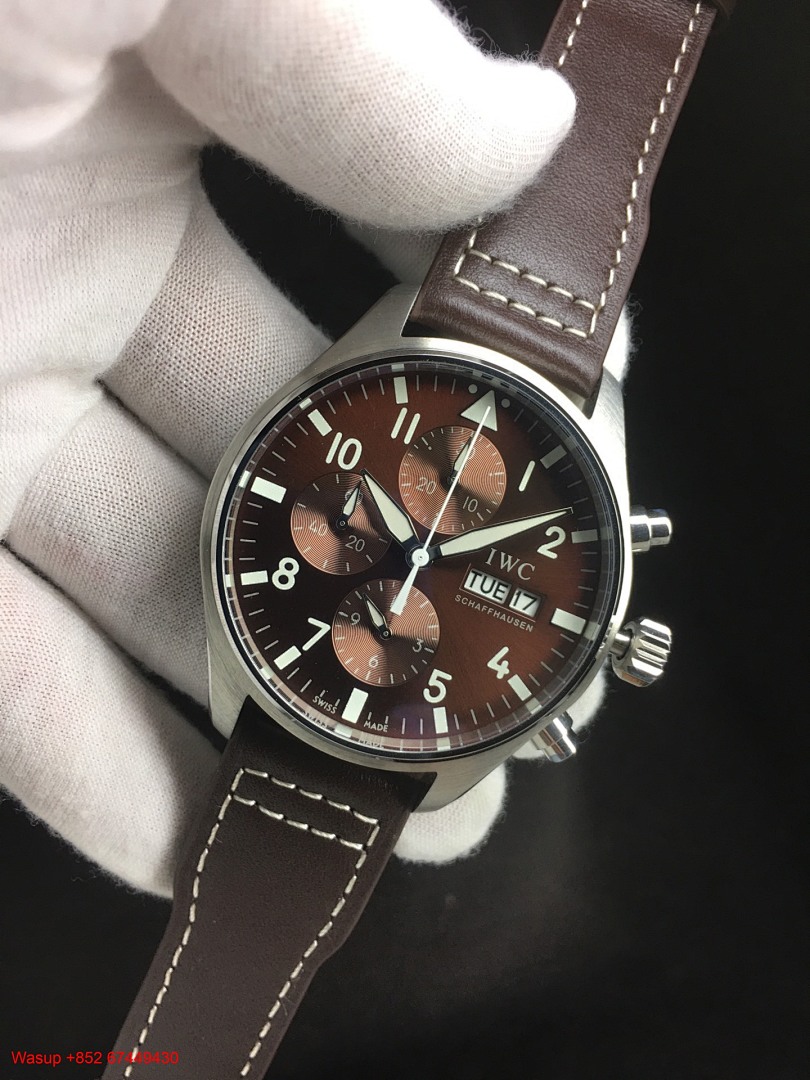 Other IWC Pilot Watch Chronograph IW377713 Brown Dial - Image 9