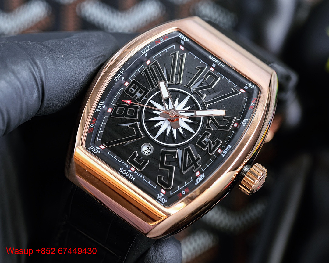 Other Franck Muller V45 SC DT Rose Gold Black Dial - Image 2