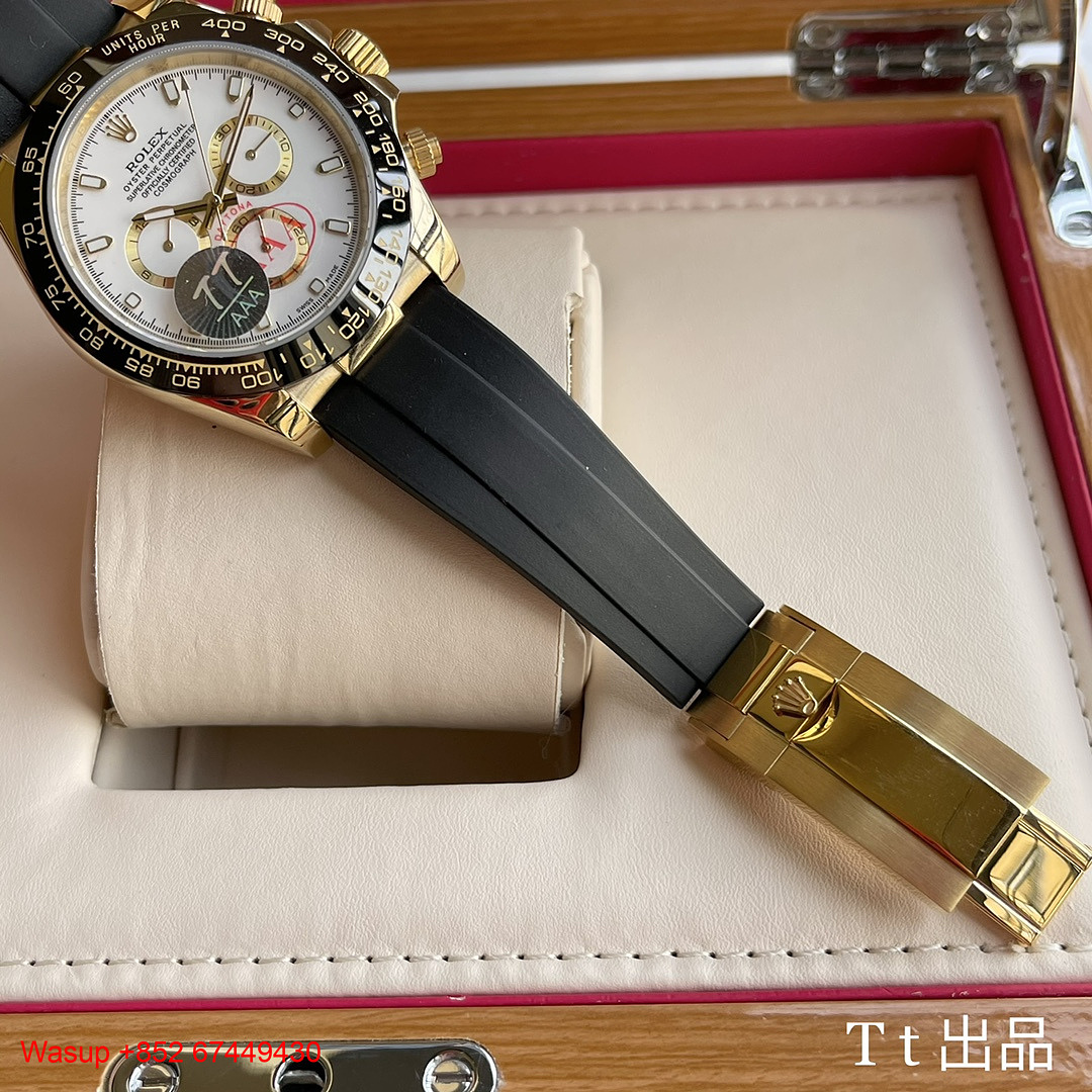 On Running Rolex Cosmograph Daytona 126518LN Yellow Gold White Dial - Image 3