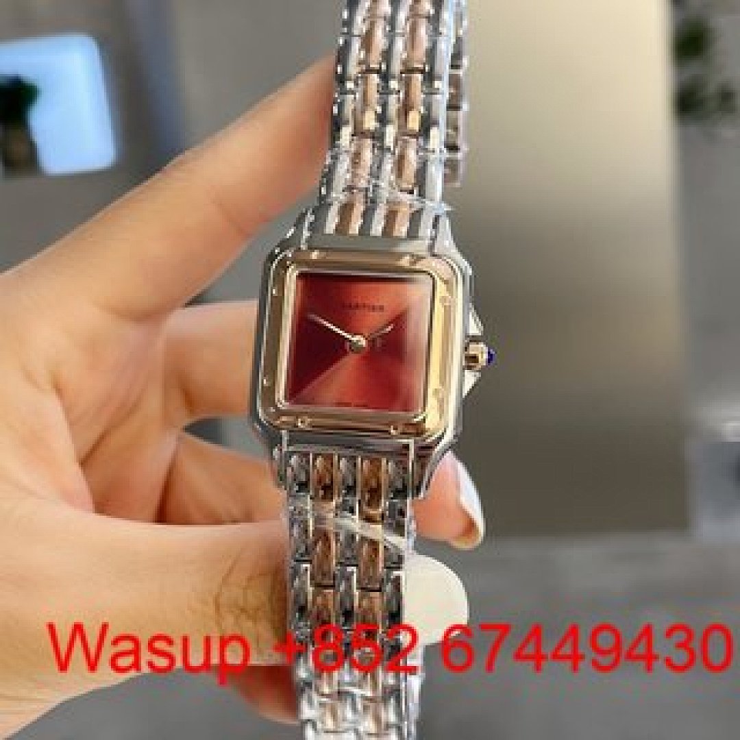 Other Panthere De Cartier Stainless Steel Red Dial