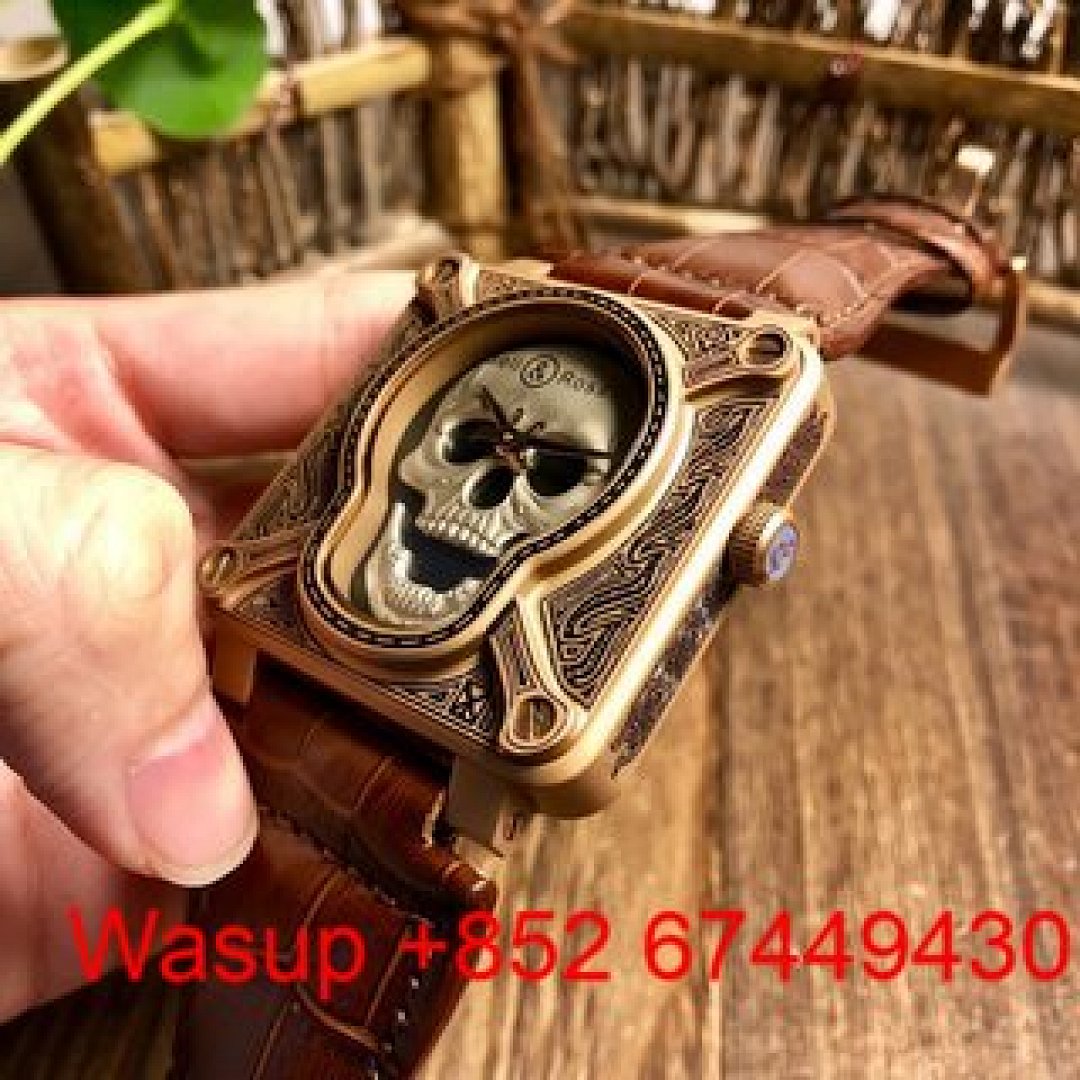 Other Bell Ross BR 01 Skull Brass Brown Band - Image 6