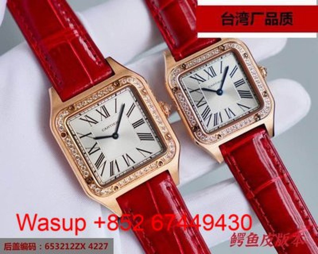 Other Cartier Dumont Yellow Gold White Dial Green Band - Image 8