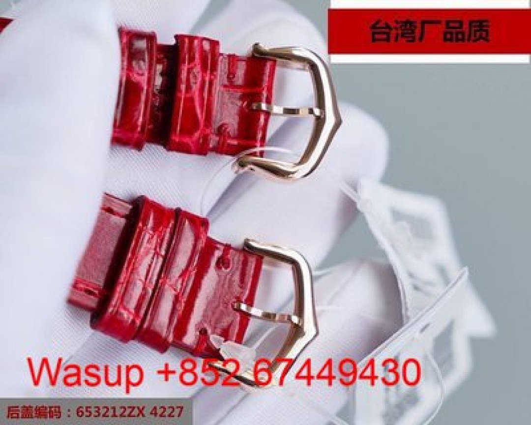 Other Cartier Dumont Rose Gold White Dial Red Band - Image 3