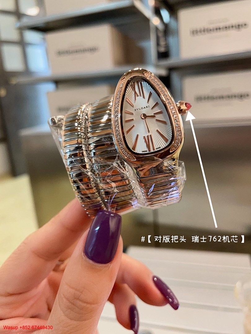 Other Bulgari Serpenti Double Circle Rose Gold White Dial