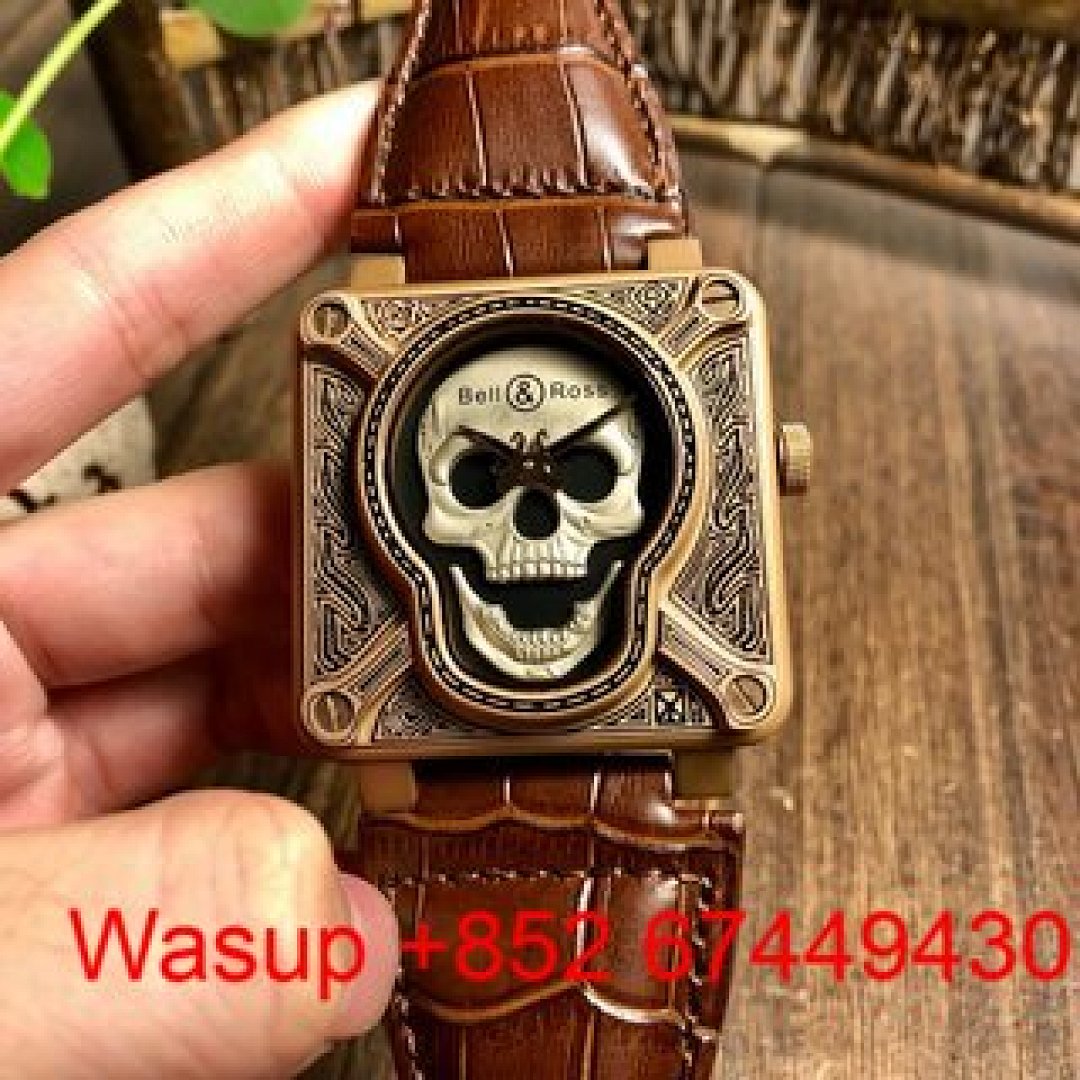 Other Bell Ross BR 01 Skull Brass Brown Band - Image 9