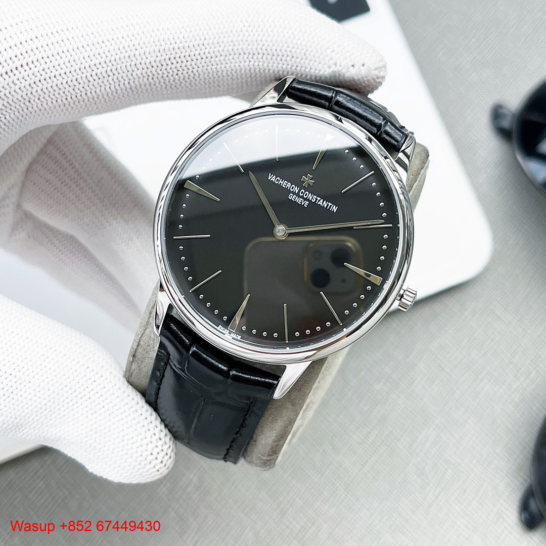 On Running Vacheron Constantin Patrimony 81180 Stainless Steel Black Dial - Image 6