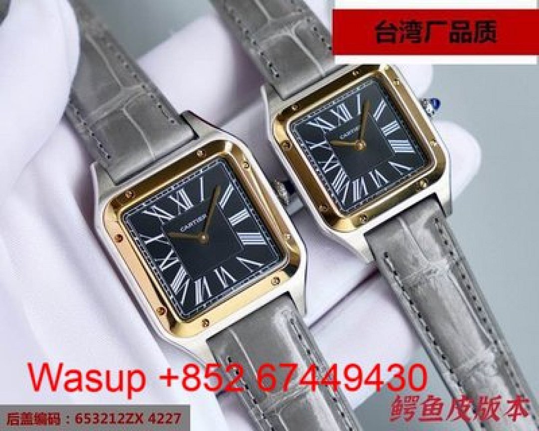 Other Cartier Dumont Yellow Gold White Dial Green Band - Image 5