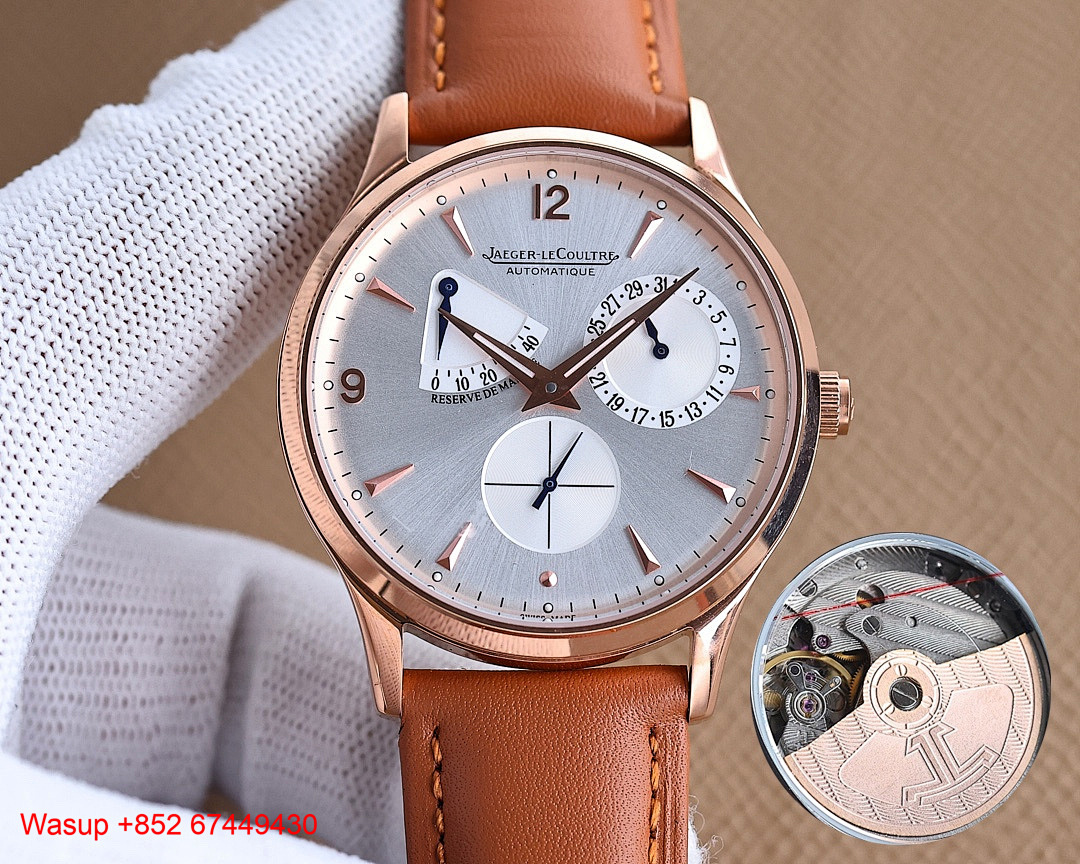 Other Jaeger LeCoultre Master Control Geographic Steel Rose Gold White Dial - Image 5