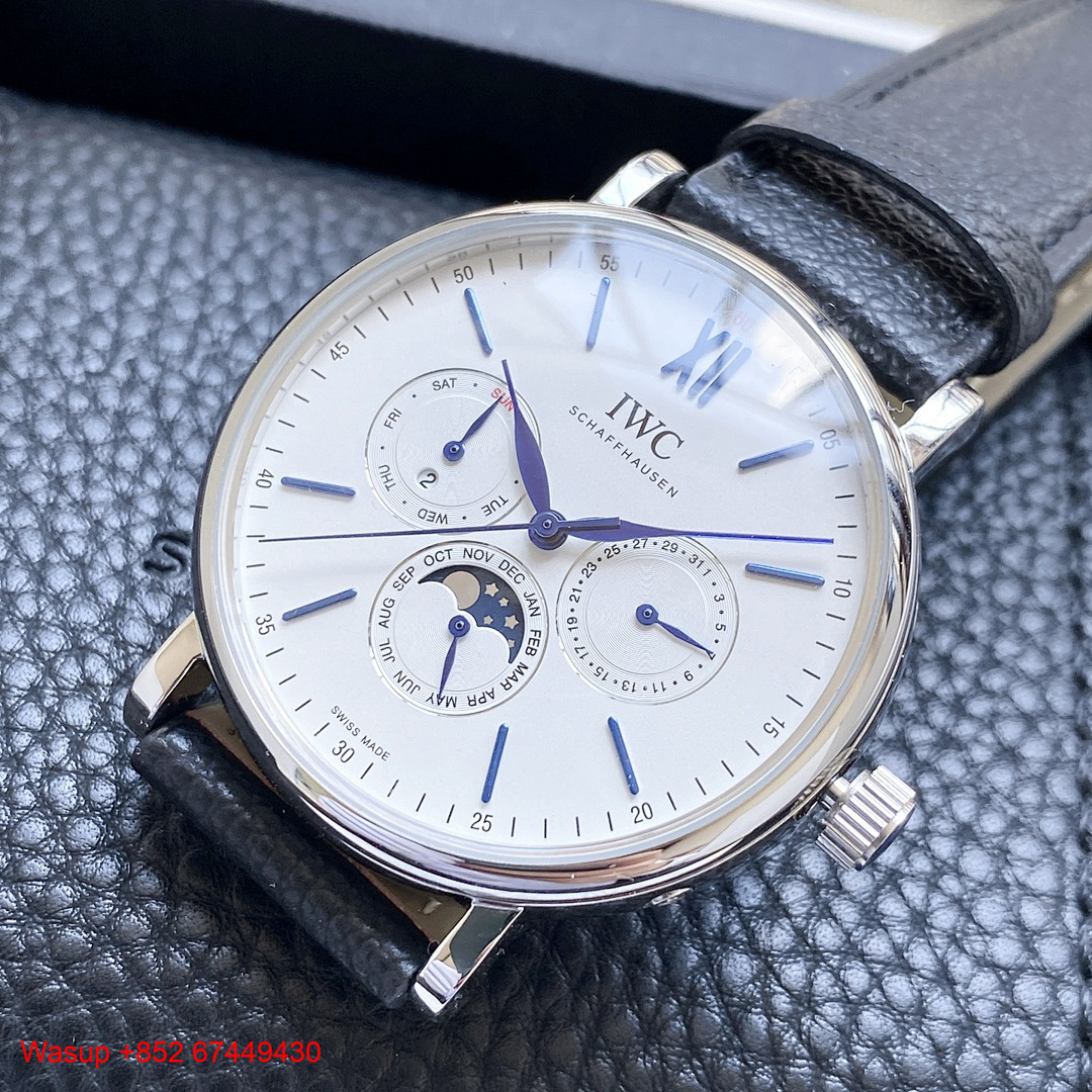 Other IWC Schaffhausen Portofino Perpetual Calendar White Dial - Image 9