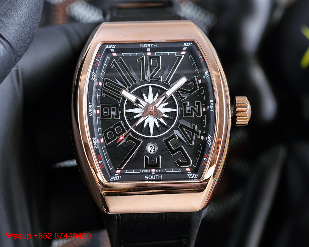 Other Franck Muller V45 SC DT Rose Gold Black Dial - Image 3