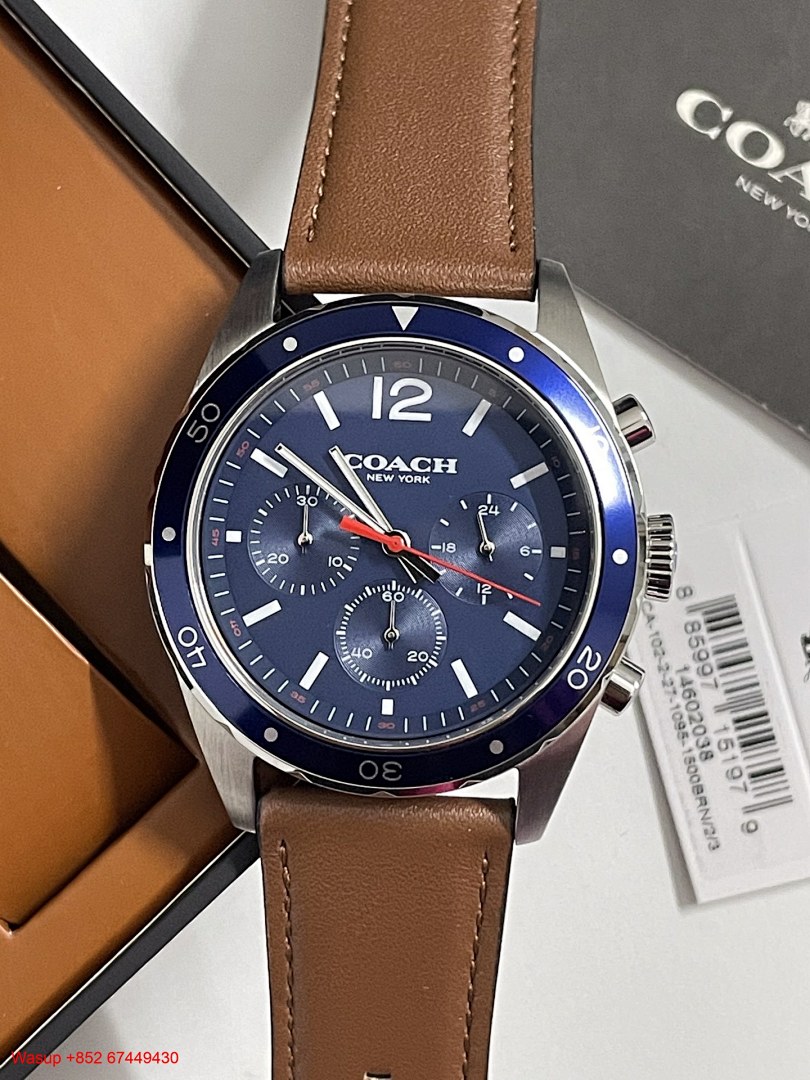 Chanel Coach Kent 14602560 Blue Dial