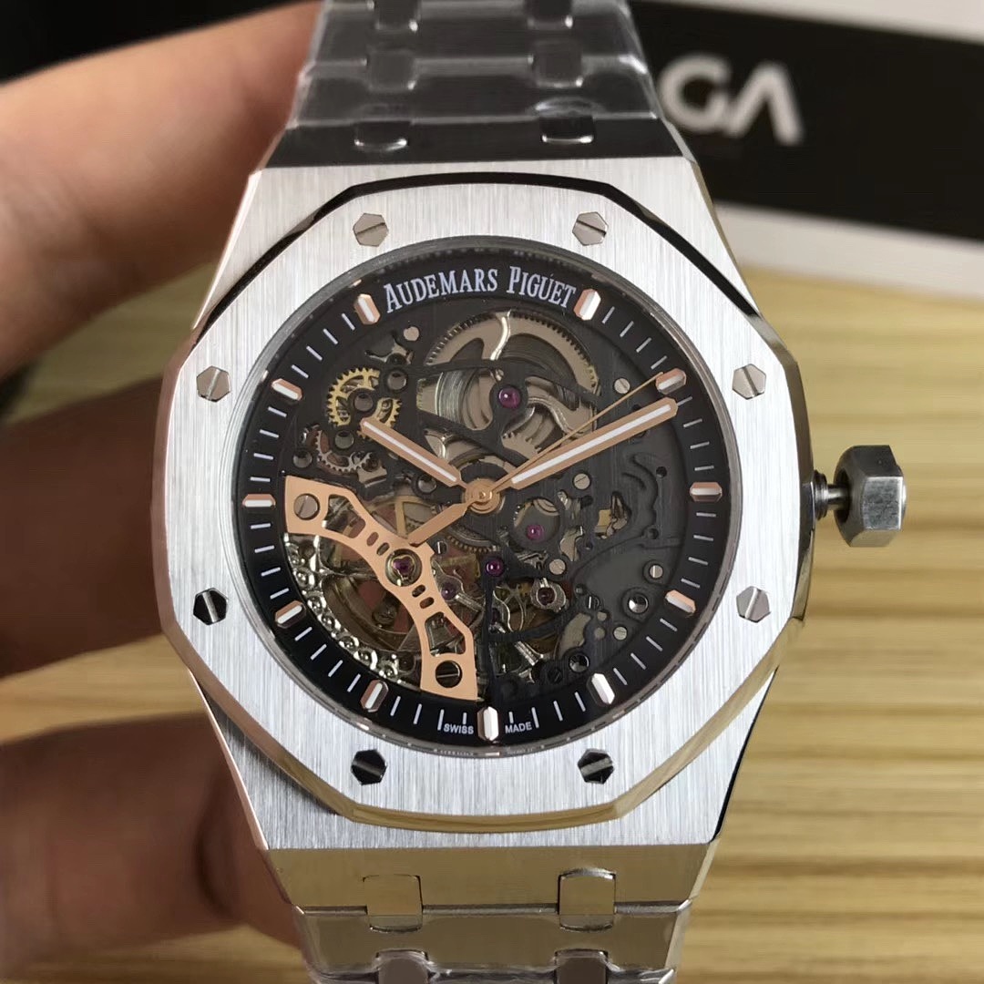 Other Audemars Piguet Royal Oak 15407 Skeleton Black Dial
