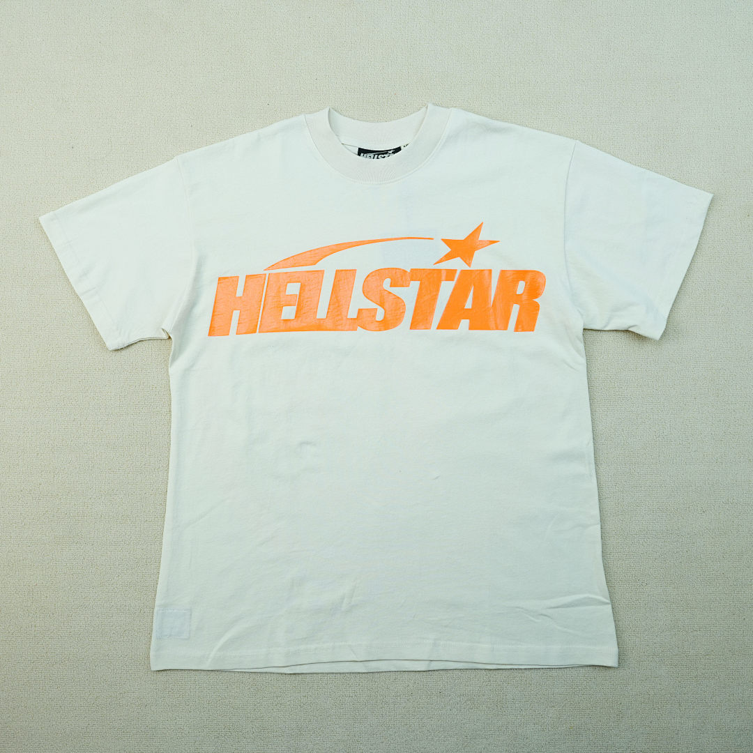 Other 195 Hellstar Classic T-Shirt White/Orange (Regular Print) - Image 6