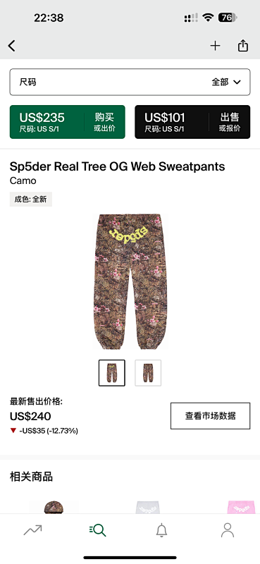 Other 289 Sp5Der Real Tree OG Web Hoodie (Camo)