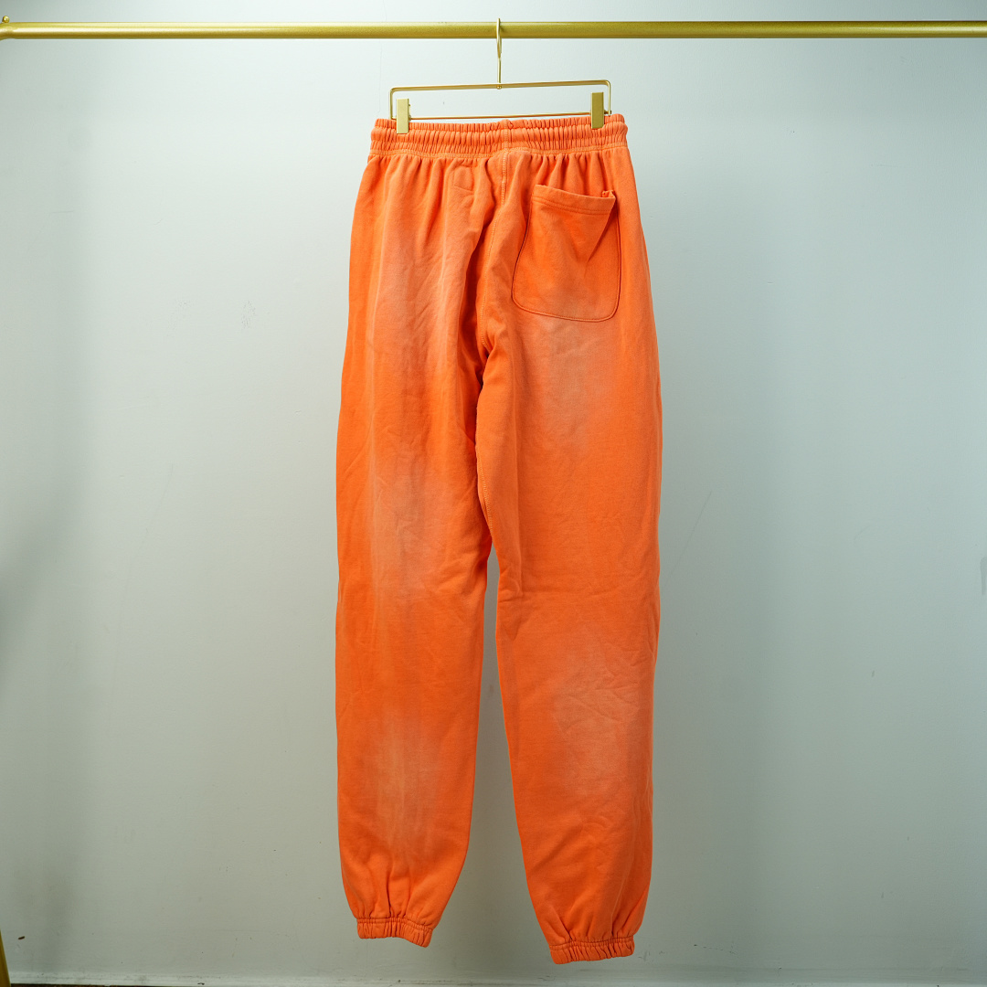 Other Hellstar Fire Orange Closed Elastic Bottom Sweatpants Dye - Image 27