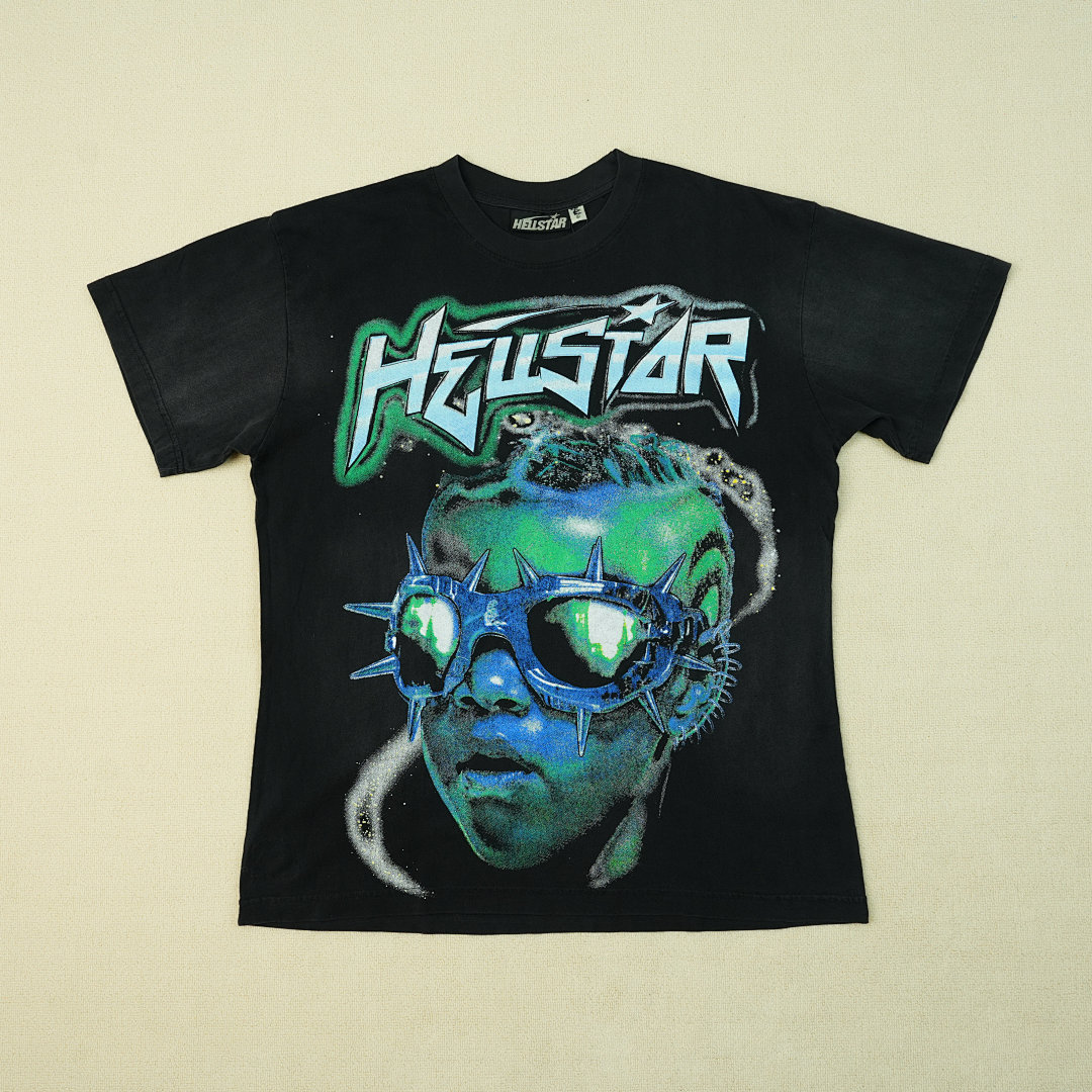 Other 65 Hellstar The Future T-Shirt Black/Blue - Image 7