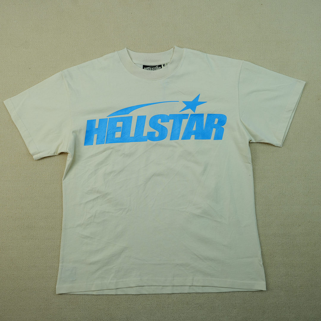 Other 195 Hellstar Classic T-Shirt White/Blue (Regular Print) - Image 6
