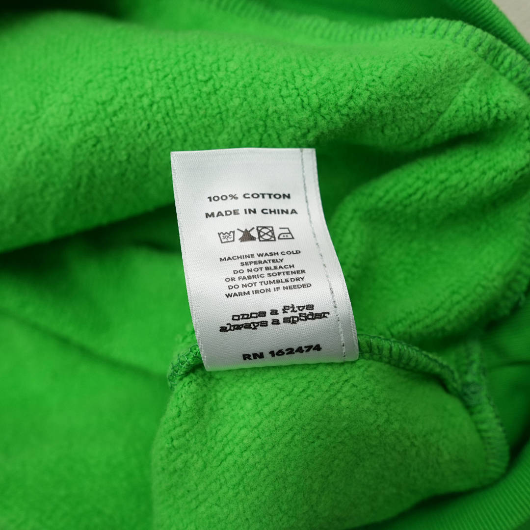 Other 265 Sp5Der Punk V2 Rhinestone Hoodie (Bright Green) - Image 11