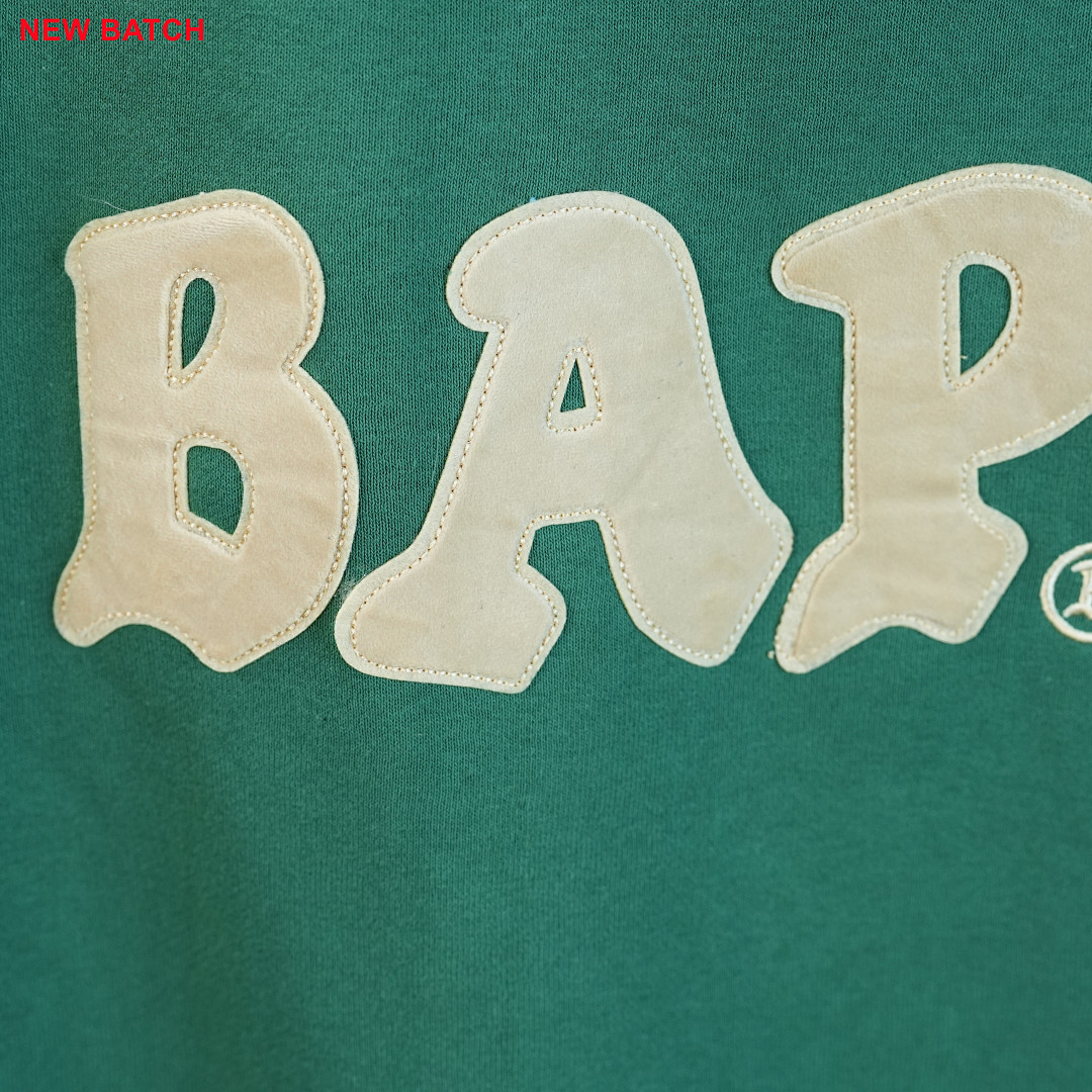 Bape Logo Relaxed Fit Pullover Hoodie Green (FW22) - Image 19