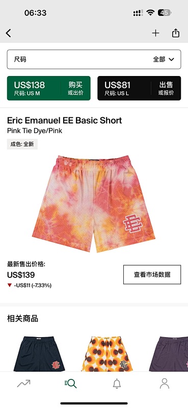 Chanel Chanel 80Eric Emanuel EE Basic Short Pink Tie Dye/Pink, photo 1