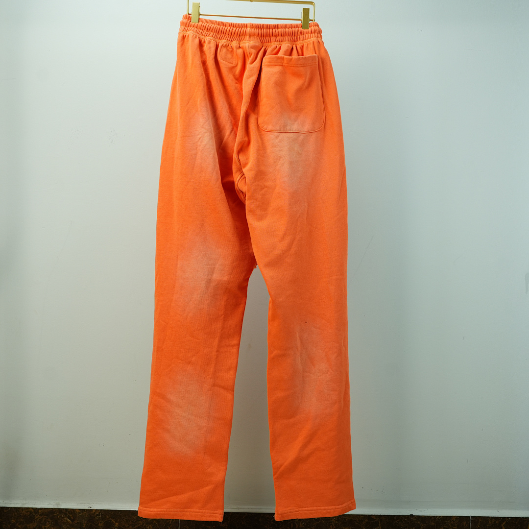 Other Hellstar Fire Orange Closed Elastic Bottom Sweatpants Dye - Image 21