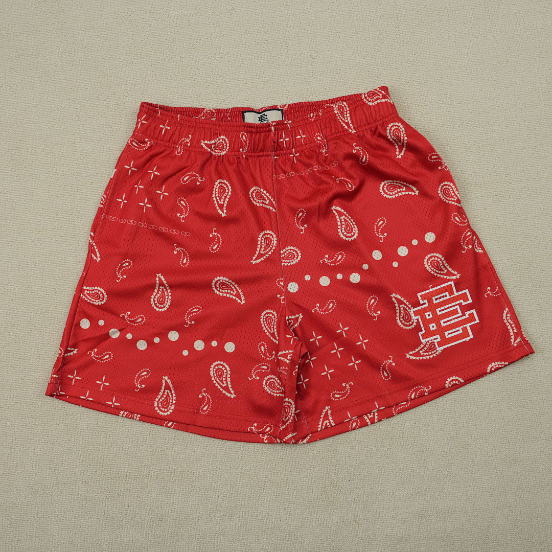 Chanel 80Eric Emanuel EE Basic Short SS25 Red Paisley - Image 5