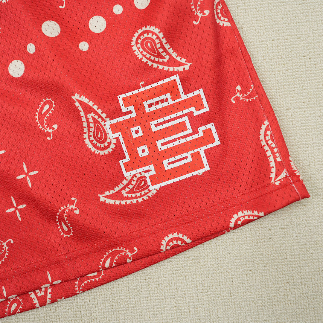 Chanel 80Eric Emanuel EE Basic Short SS25 Red Paisley - Image 7
