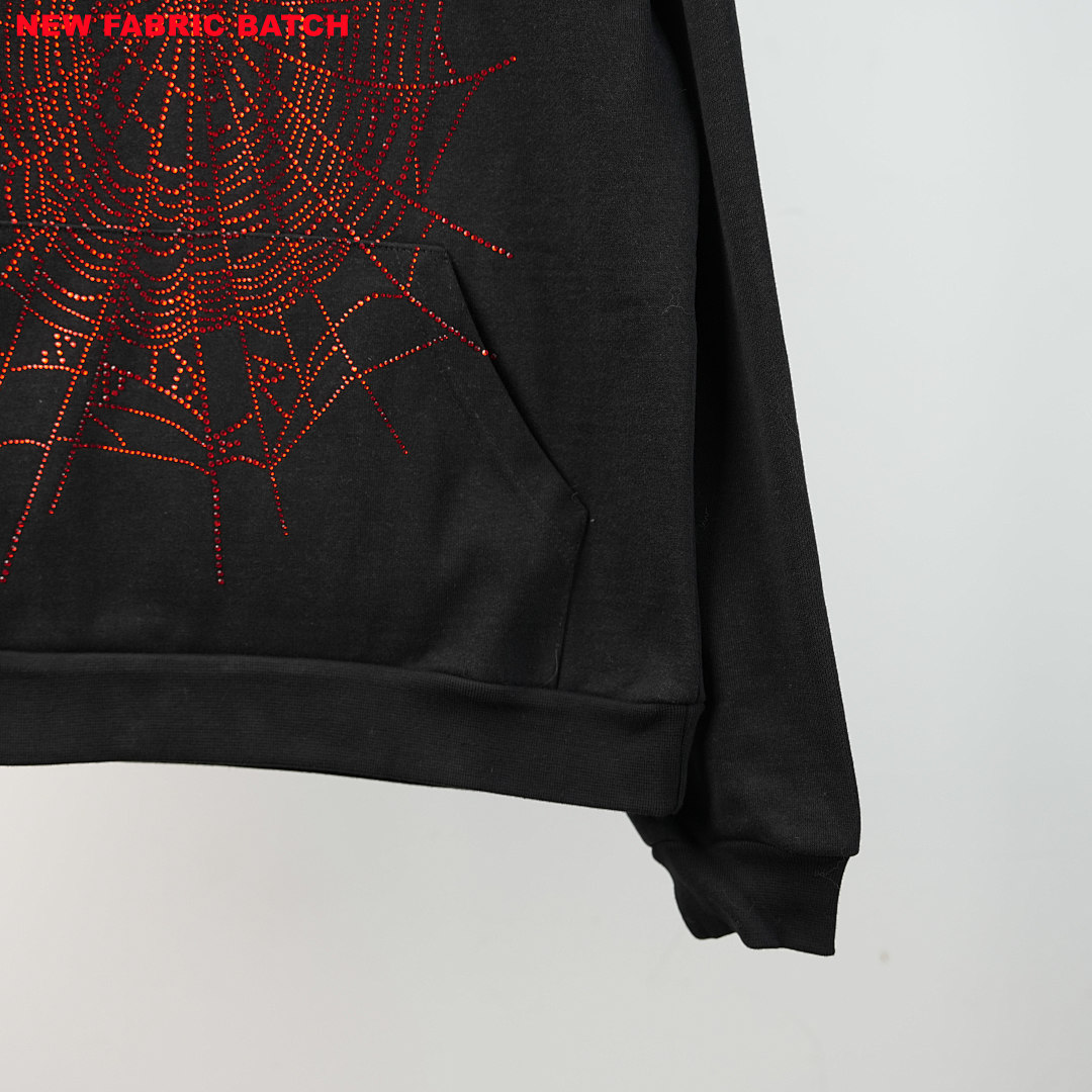 Other 240 Sp5Der Rhinestone Logo Hoodie/ (Black) - Image 22