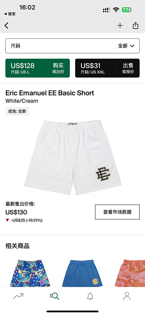 Other 35 Eric Emanuel EE Basic Short White/Cream