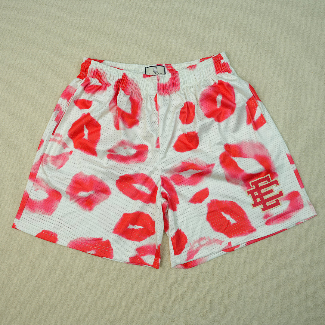 Chanel 80 Eric Emanuel EE Valentines Day Kiss Shorts (White) - Image 7