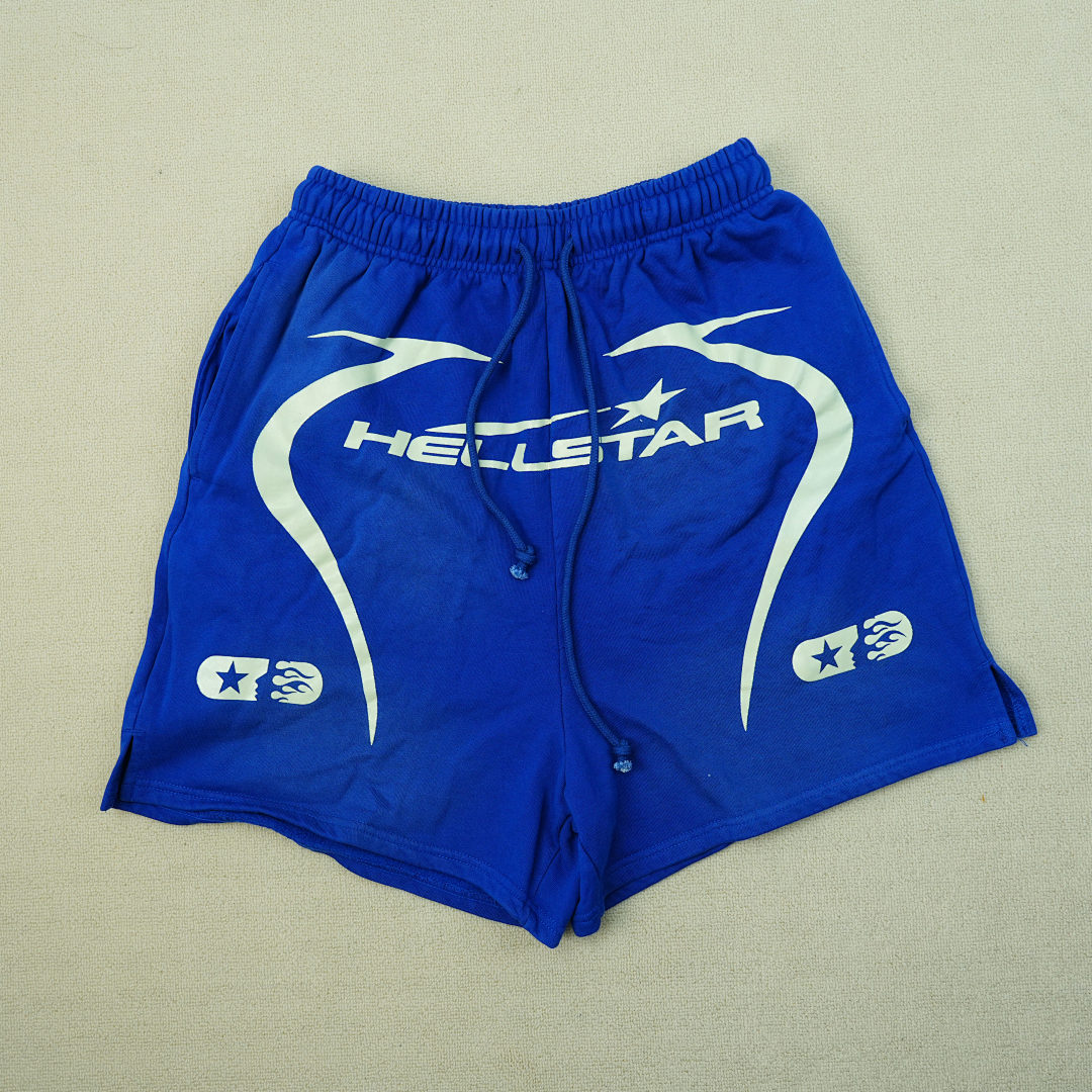 Other 260 Hellstar Warm Up Shorts (Blue) - Image 7