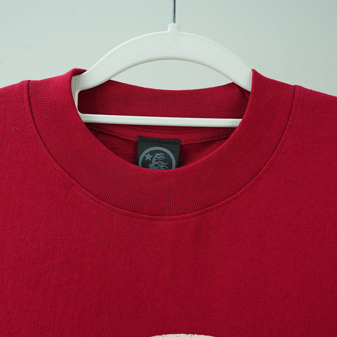 Other 65 Hellstar Studios Jesus Emblem Short Sleeve Tee Shirt Blood (Red) - Image 7
