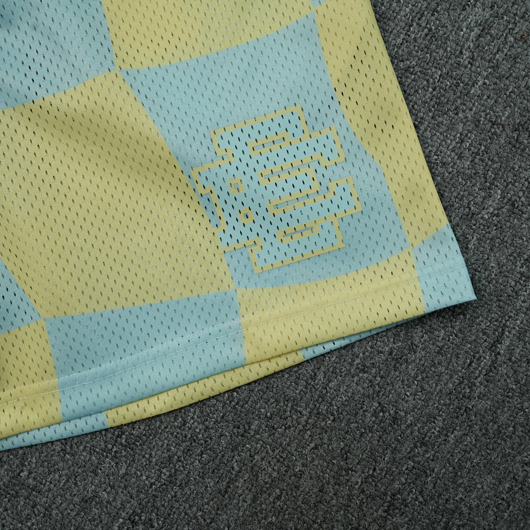 Chanel 35 Eric Emanuel EE Basic ShortBlue Yellow Wavy Flag - Image 6