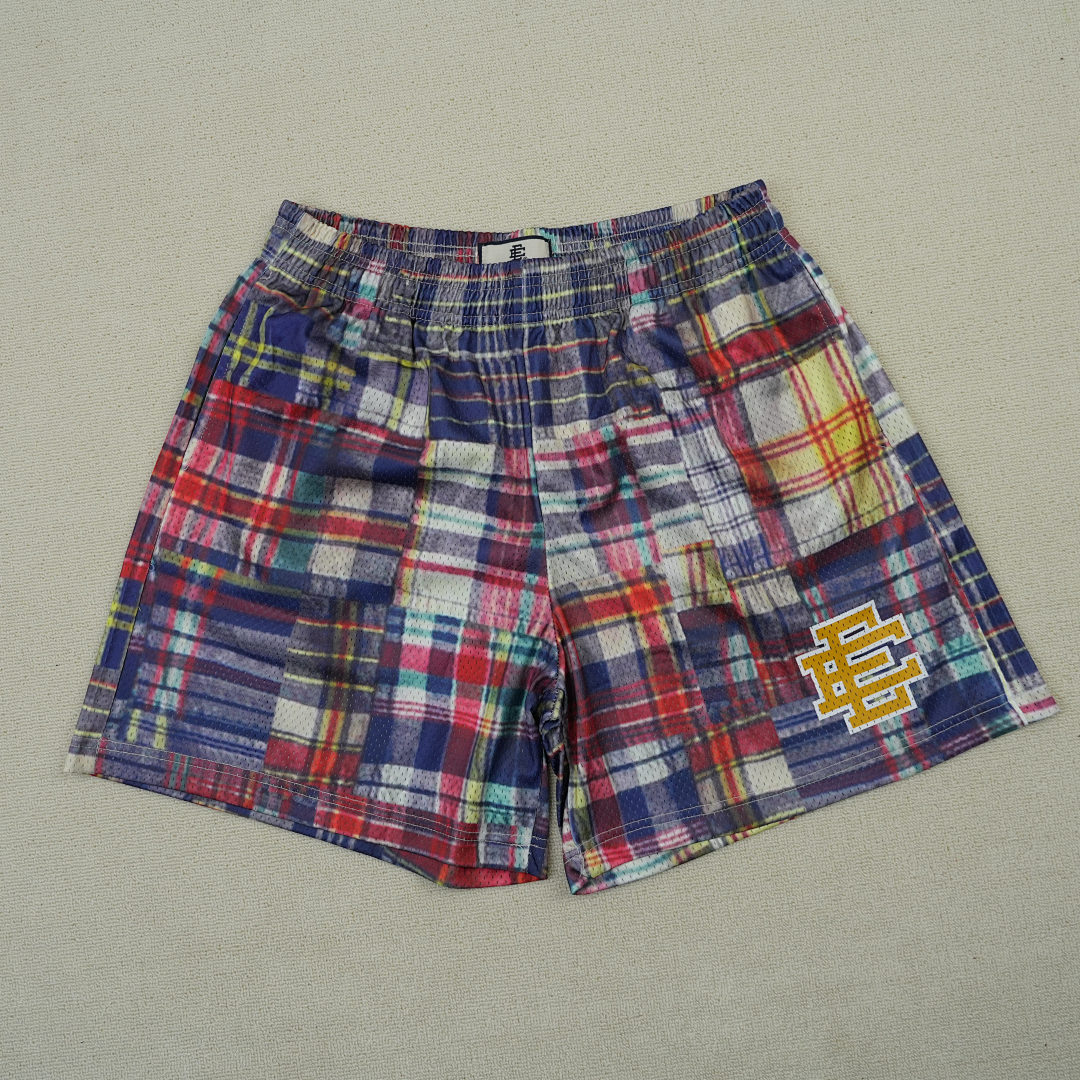 Chanel 80 Eric Emanuel EE Basic Short Vadras Plaid/Yellow - Image 7