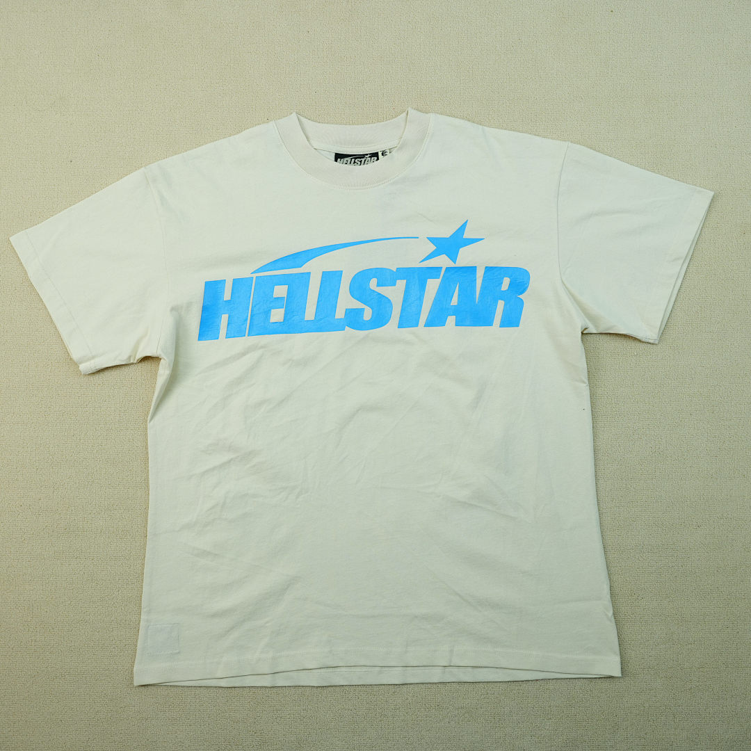 Other 195 Hellstar Classic T-Shirt White/Blue (Regular Print) - Image 4