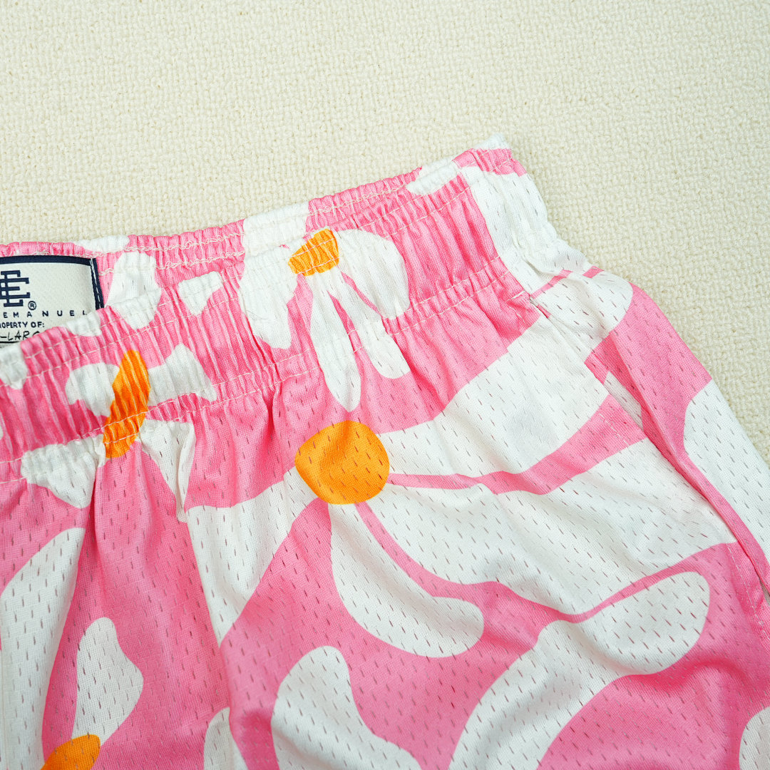 Chanel 80 Eric Emanuel EE Basic Short Pink Daisies/Vellow - Image 8