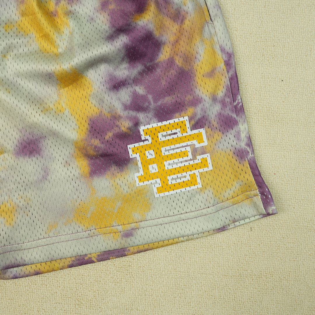 Chanel 80 Eric Emanuel EE Basic Short Purple Tie Dye/Yellow - Image 13