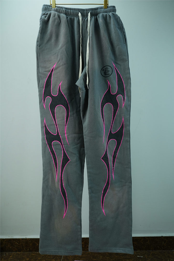 Other 380 Hellstar Grey Future Flame Sweatpants - Image 3
