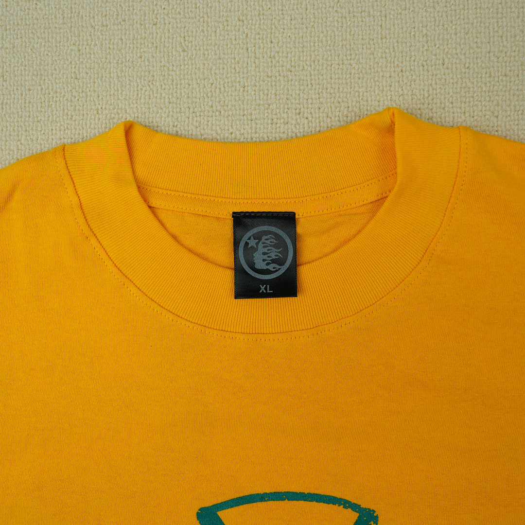 Other 65 Hellstar Studios Jesus Emblem Short Sleeve Tee Shirt (Yellow) - Image 19
