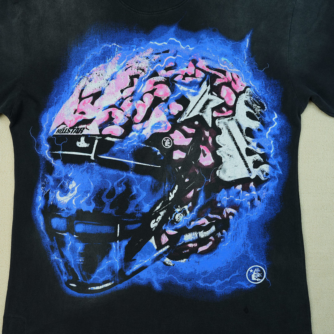Other 240 Hellstar Powered ByThe Star T-Shirt (Black) - Image 11