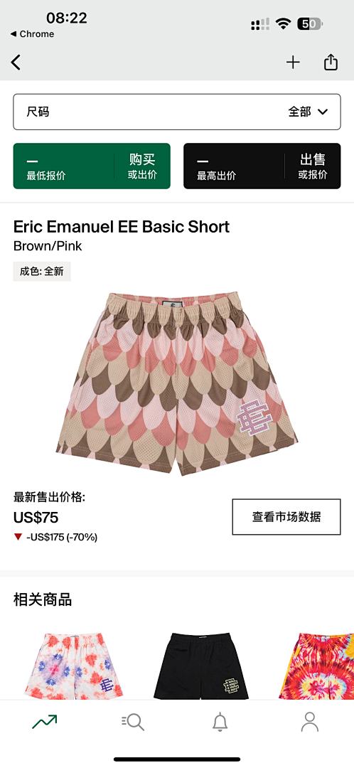 Chanel 80 Eric Emanuel EE Basic Short Brown/Pink