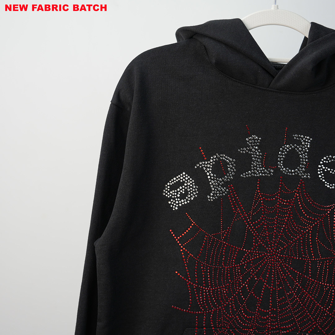 Other 240 Sp5Der Rhinestone Logo Hoodie/ (Black) - Image 20