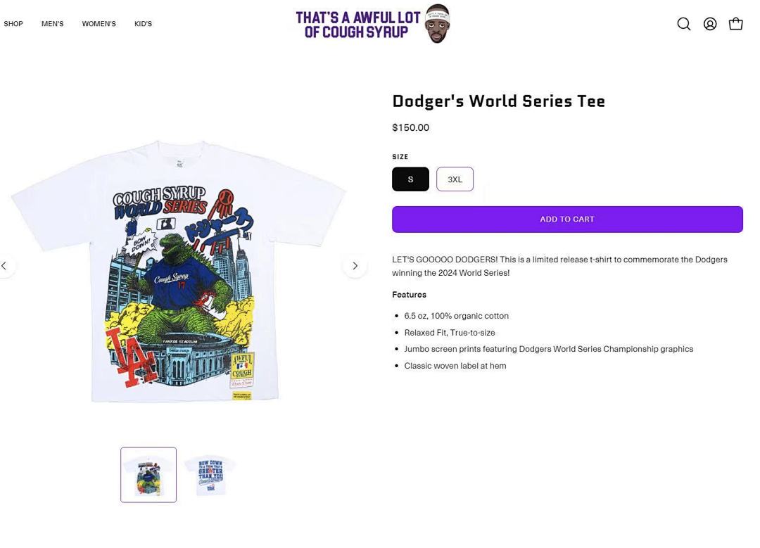 Other 120 Dodger's World Series Tee - Image 3