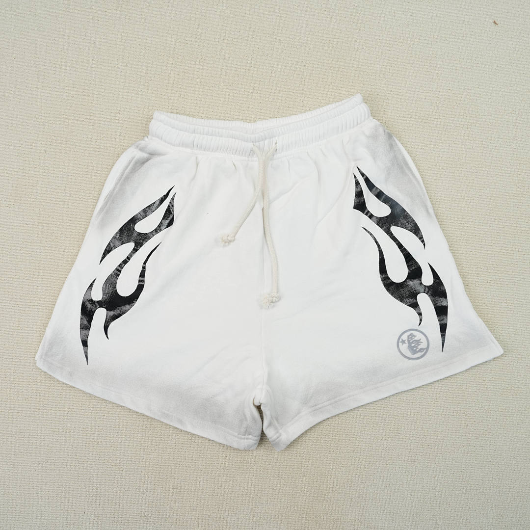 Other 260 Hellstar Flame Shorts (White)